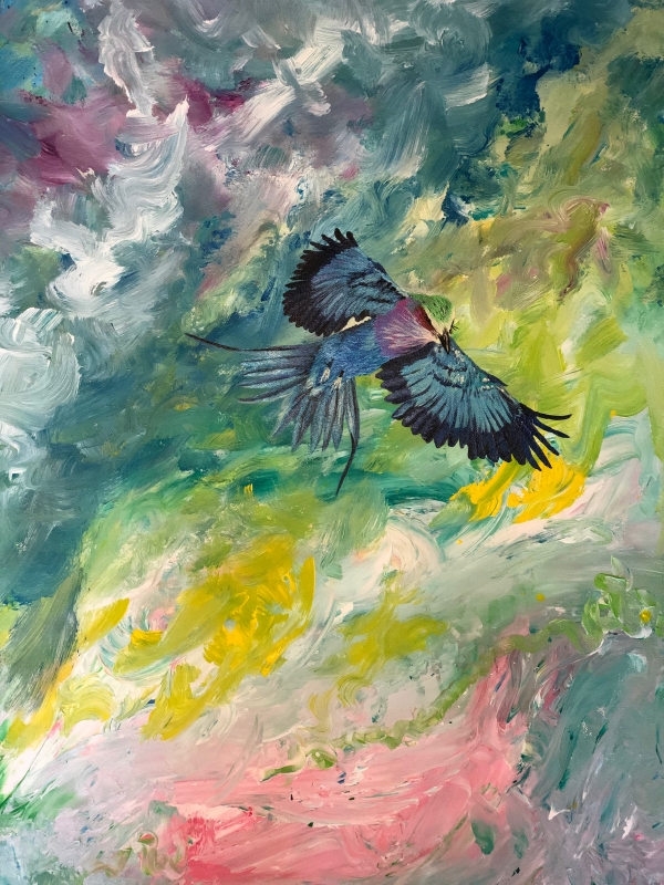 Lilac Breaster Roller by artist Nicole Kaye